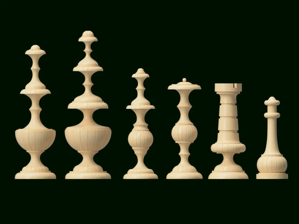 C18th French chess set – Chess Sets - The Historic Games Shop