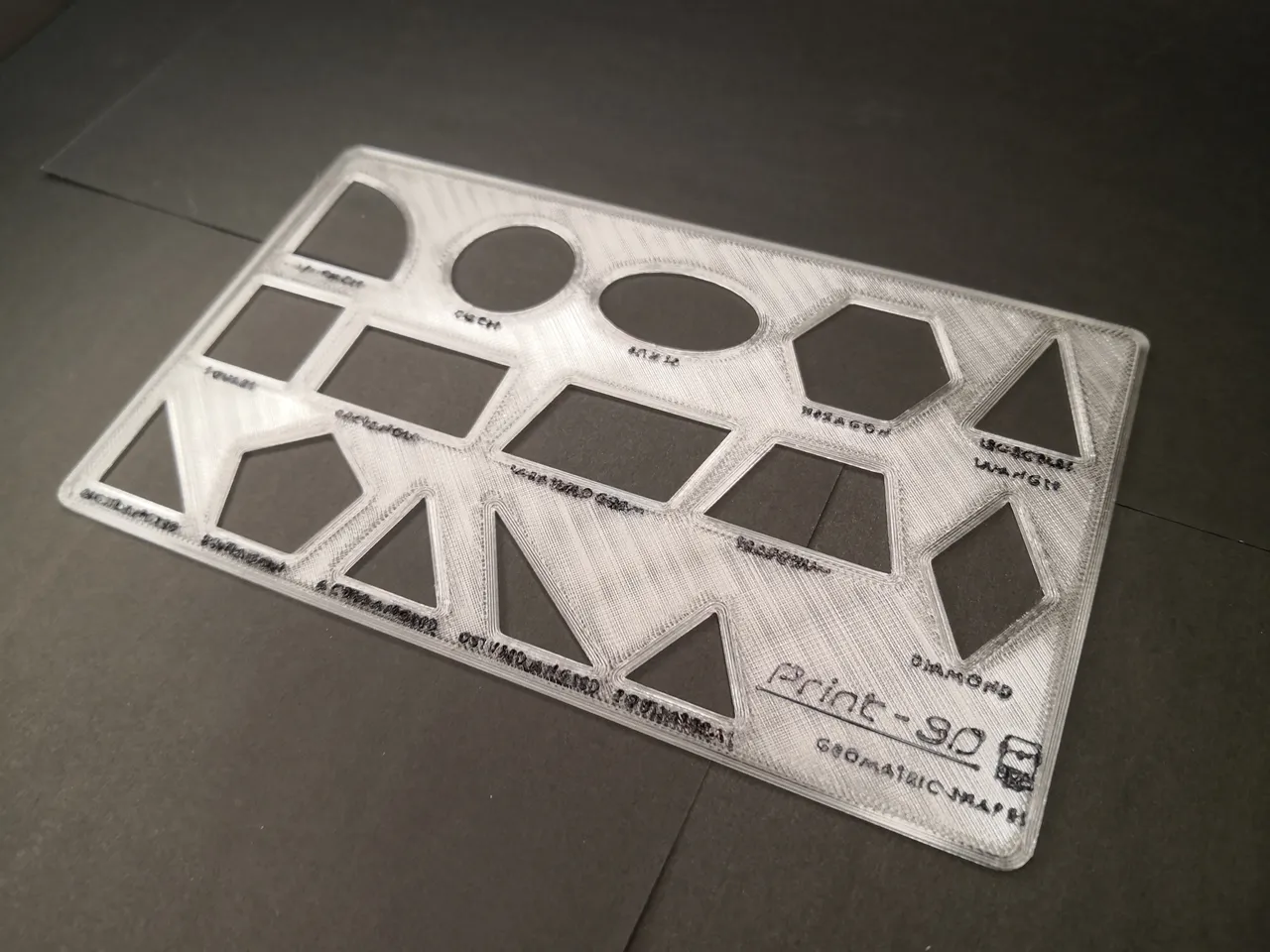 Geomatric Shapes - Drawing Template by David SM | Download free STL ...