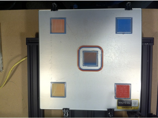 MMU Bed Leveling Squares
