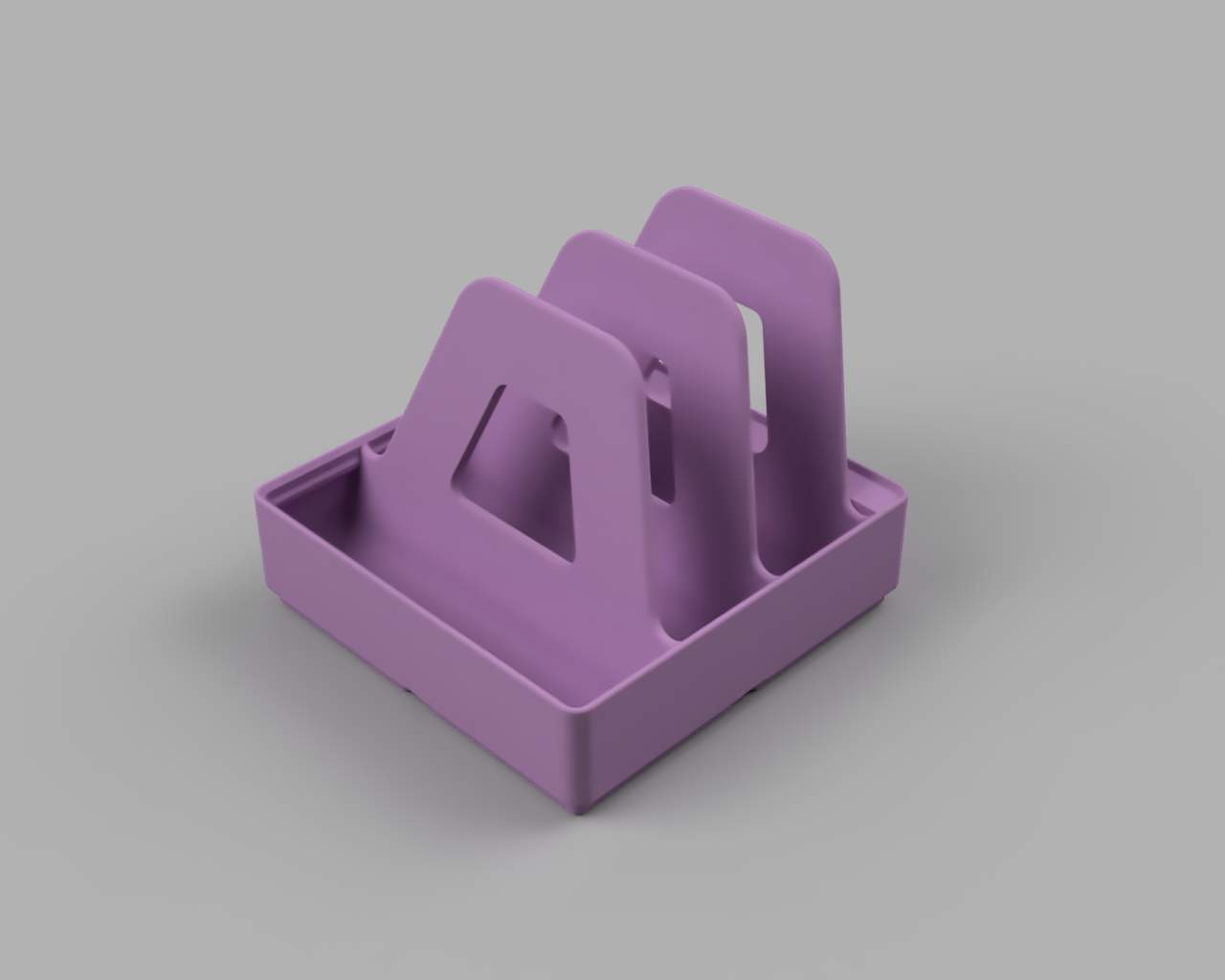 Gridfinity Mini Nipper Holder: 15 Degree Variant 3D model thumbnail
