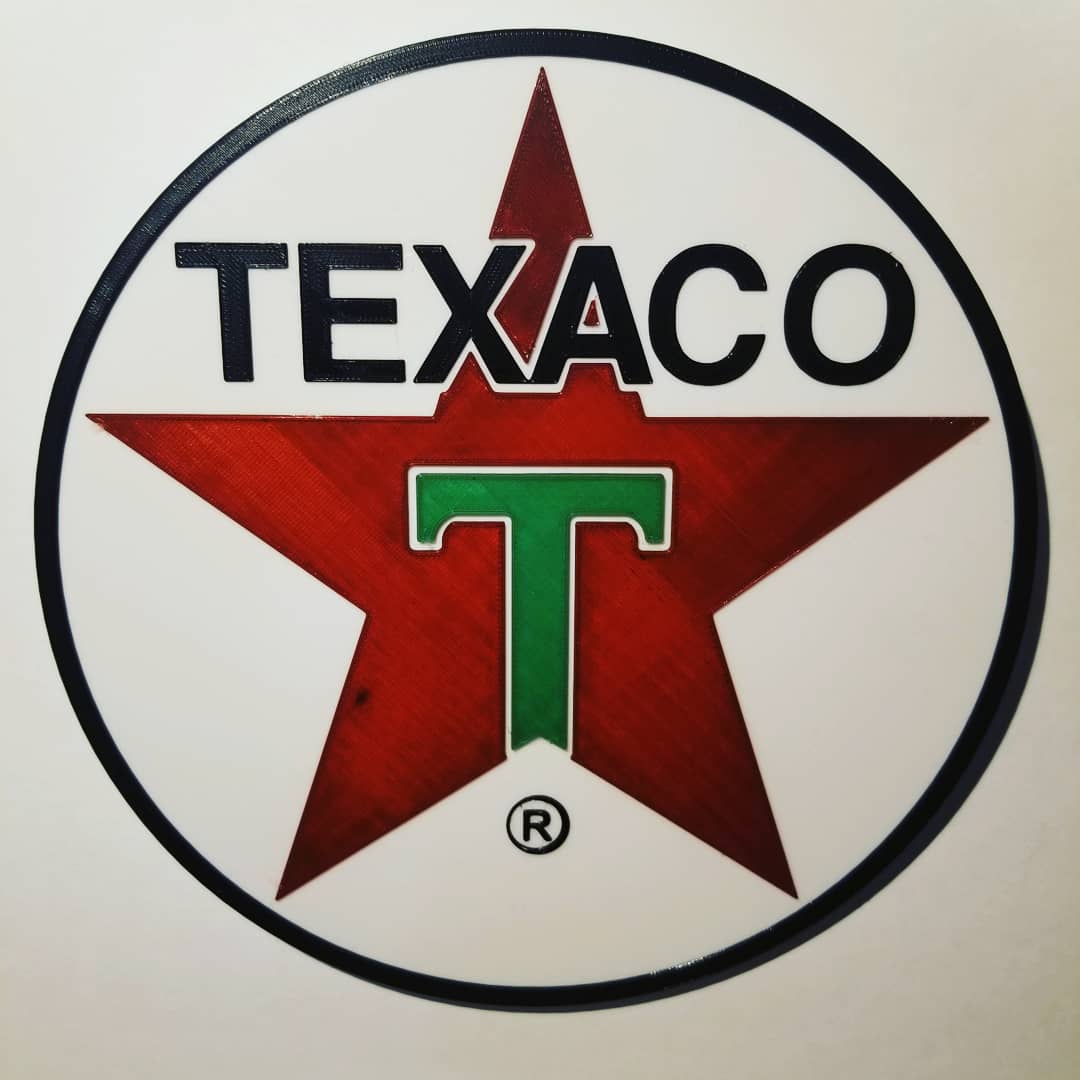 Texaco 1913 Sign by Twisted Metal Prototyping | Download free STL model ...