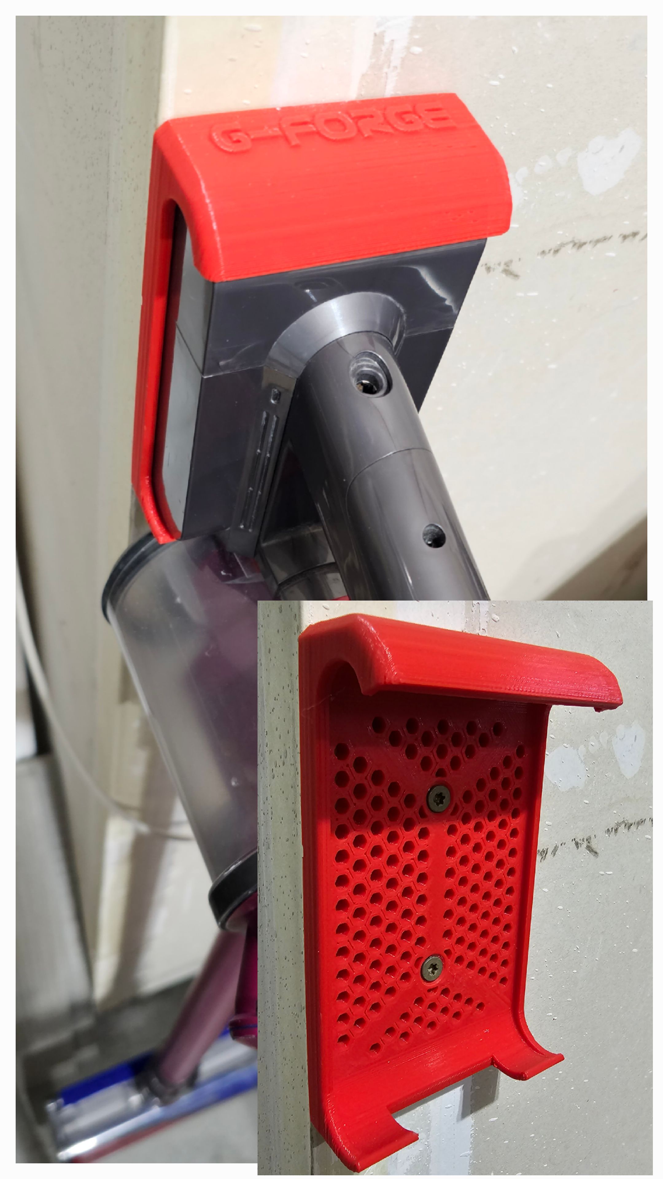 Dyson V8 wall hanging bracket