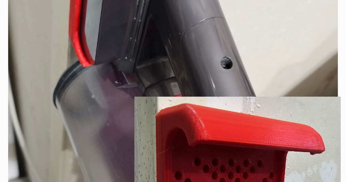 Dyson V8 wall hanging bracket by Download free STL model