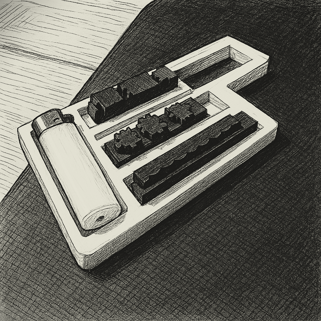 Gridfinity sandpaper holder
