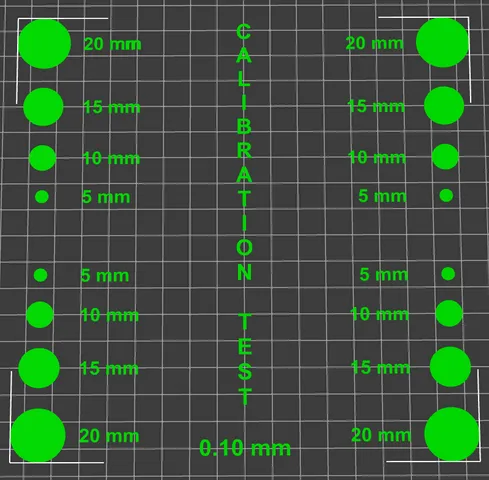 Calibration Retraction Adhesion First Layer test