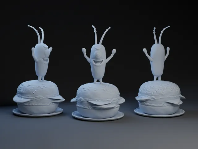 Plankton on Crabby Patty.