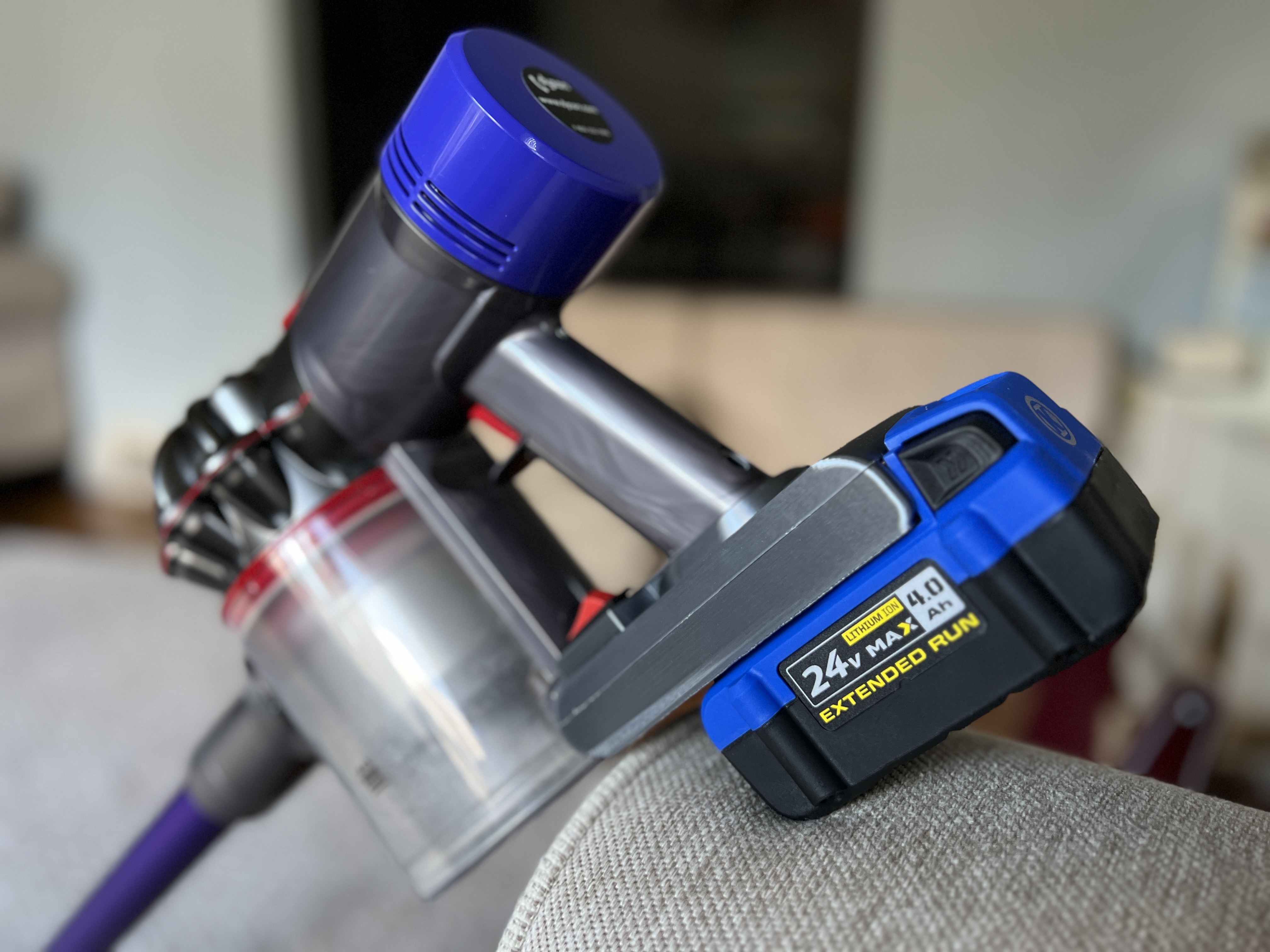 Dyson Vacuum Kobalt Battery Adapter by pixiewrangling