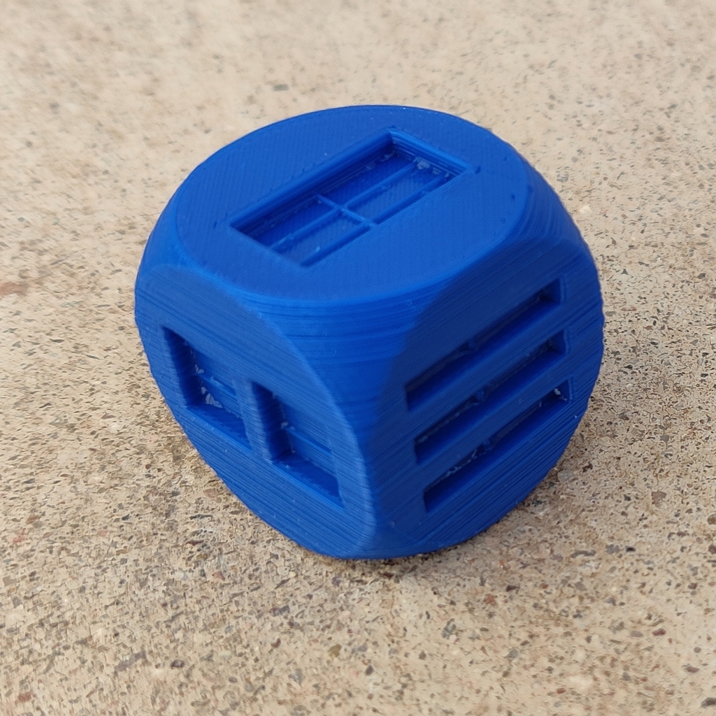 Dice with rectangle dots by Route3d6 | Download free STL model ...