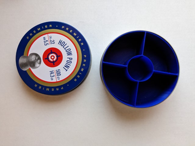 Pellet Tin Organizer (spiralize)
