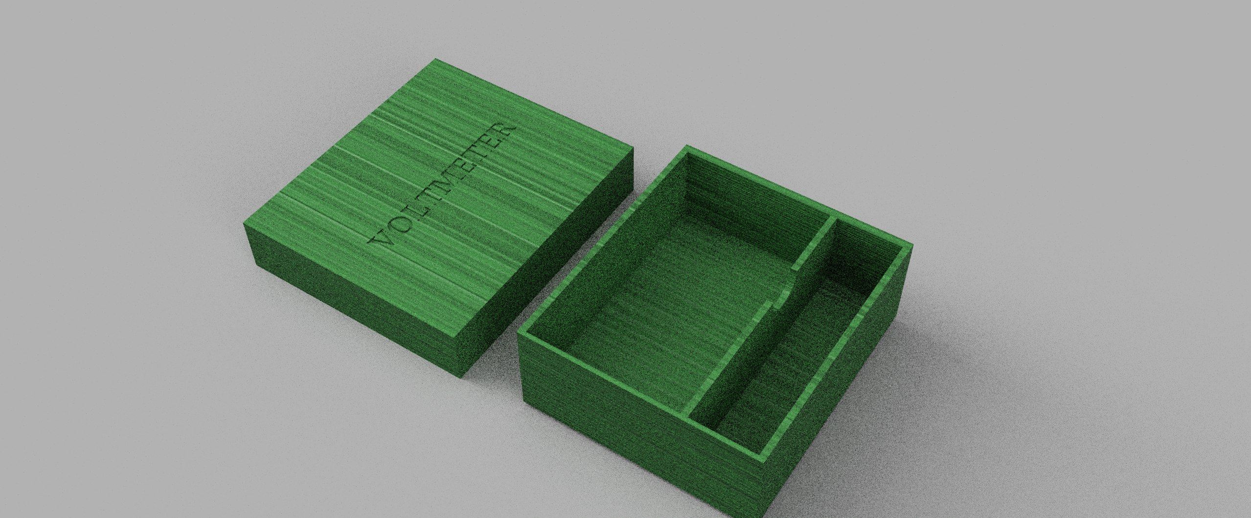 Voltmeter Box  with Cable Compartment