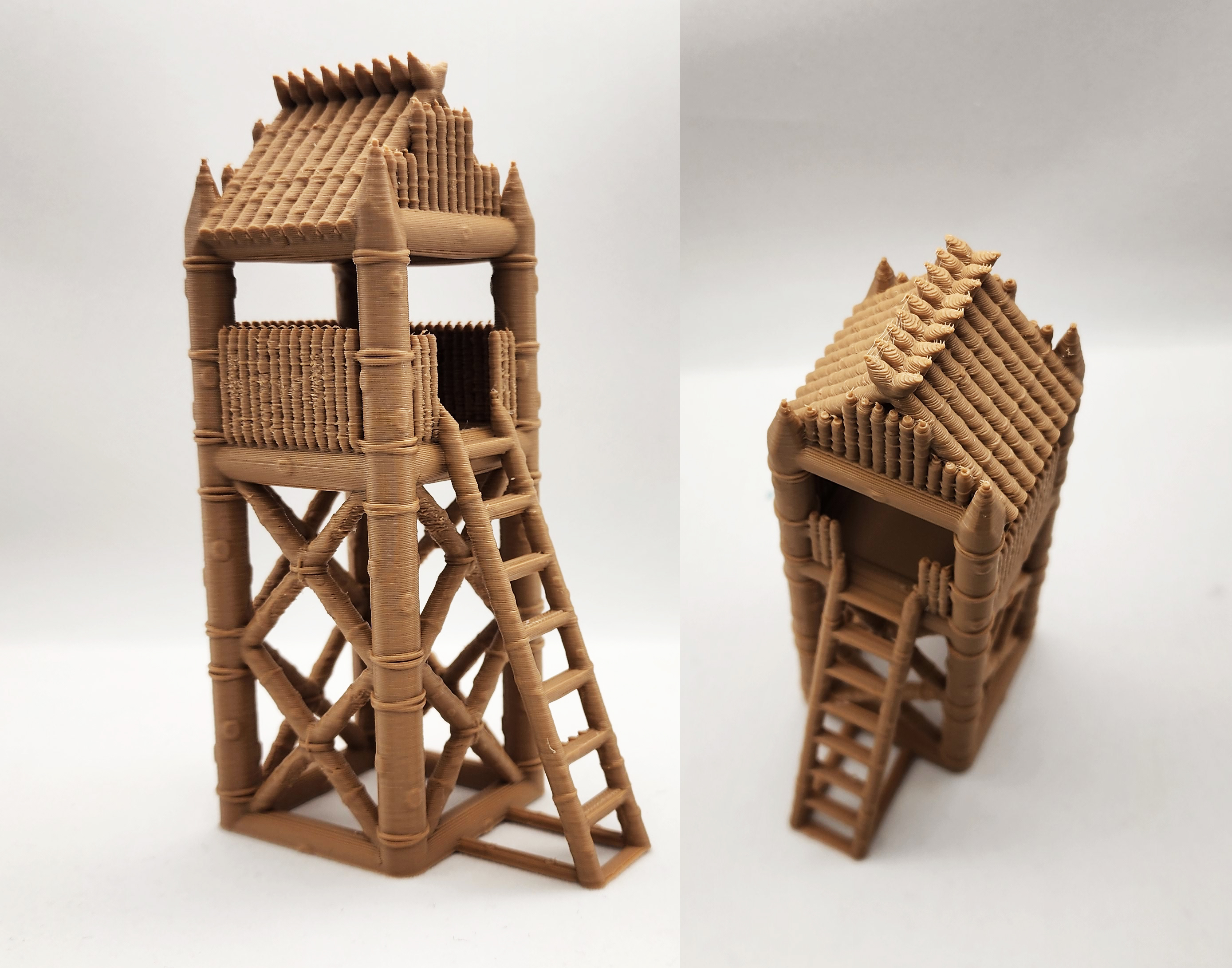 Medieval Palisade Lookout Tower - No Supports