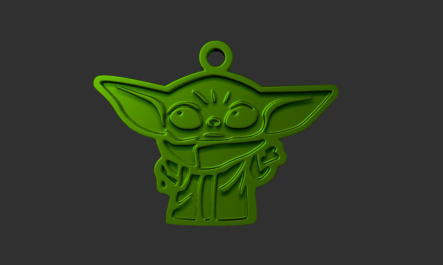 Yoda keychain 1