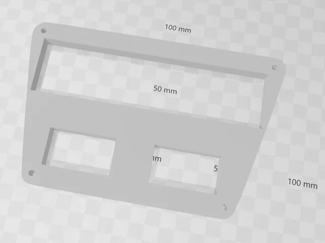 Vw Golf 2 Midle Console Abdeckung umbau RUX LCD
