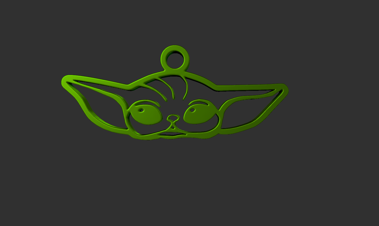 Yoda keychain 2