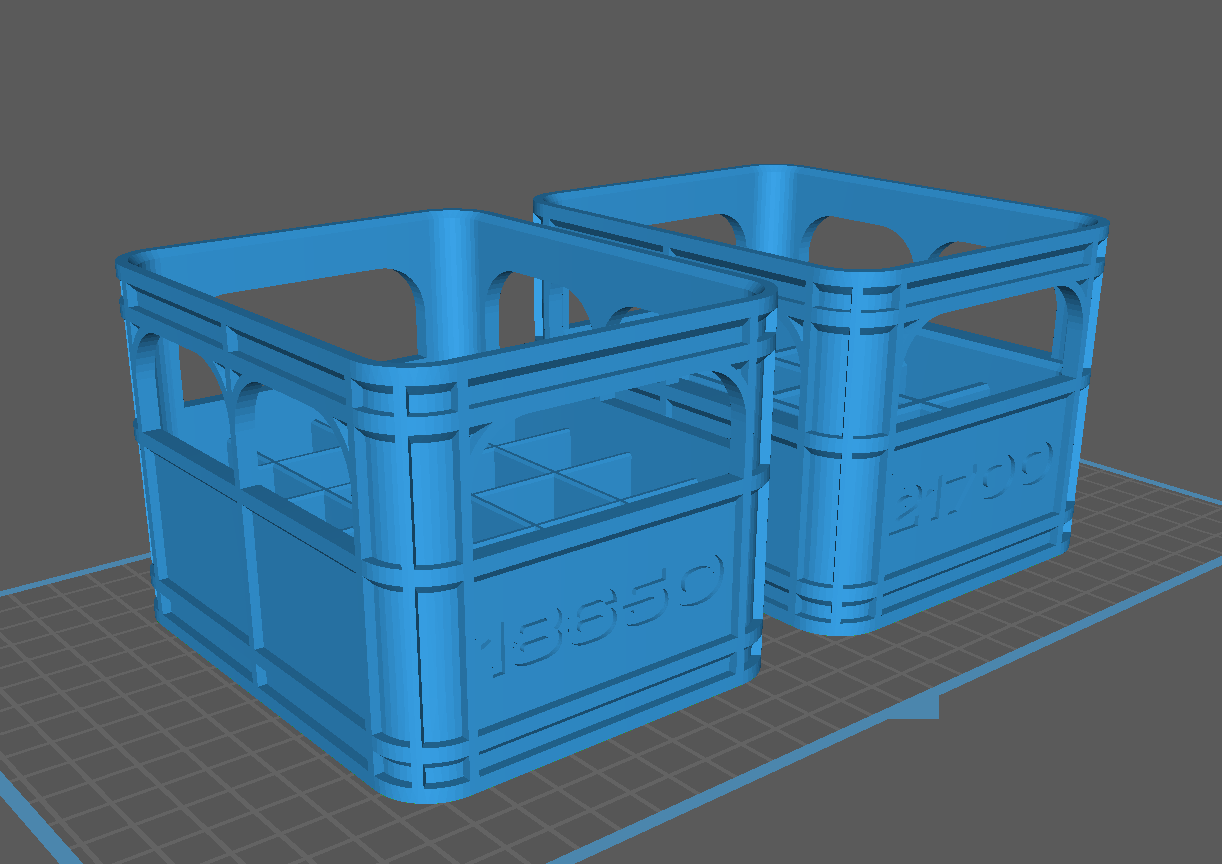 Stackable 18650/21700 Holder