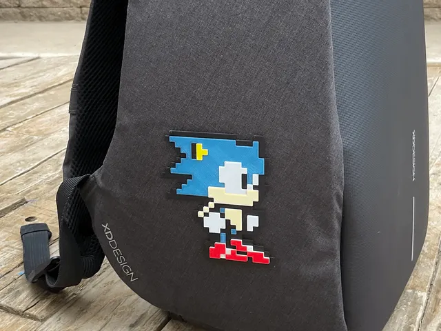 Sonic 3D pixel art