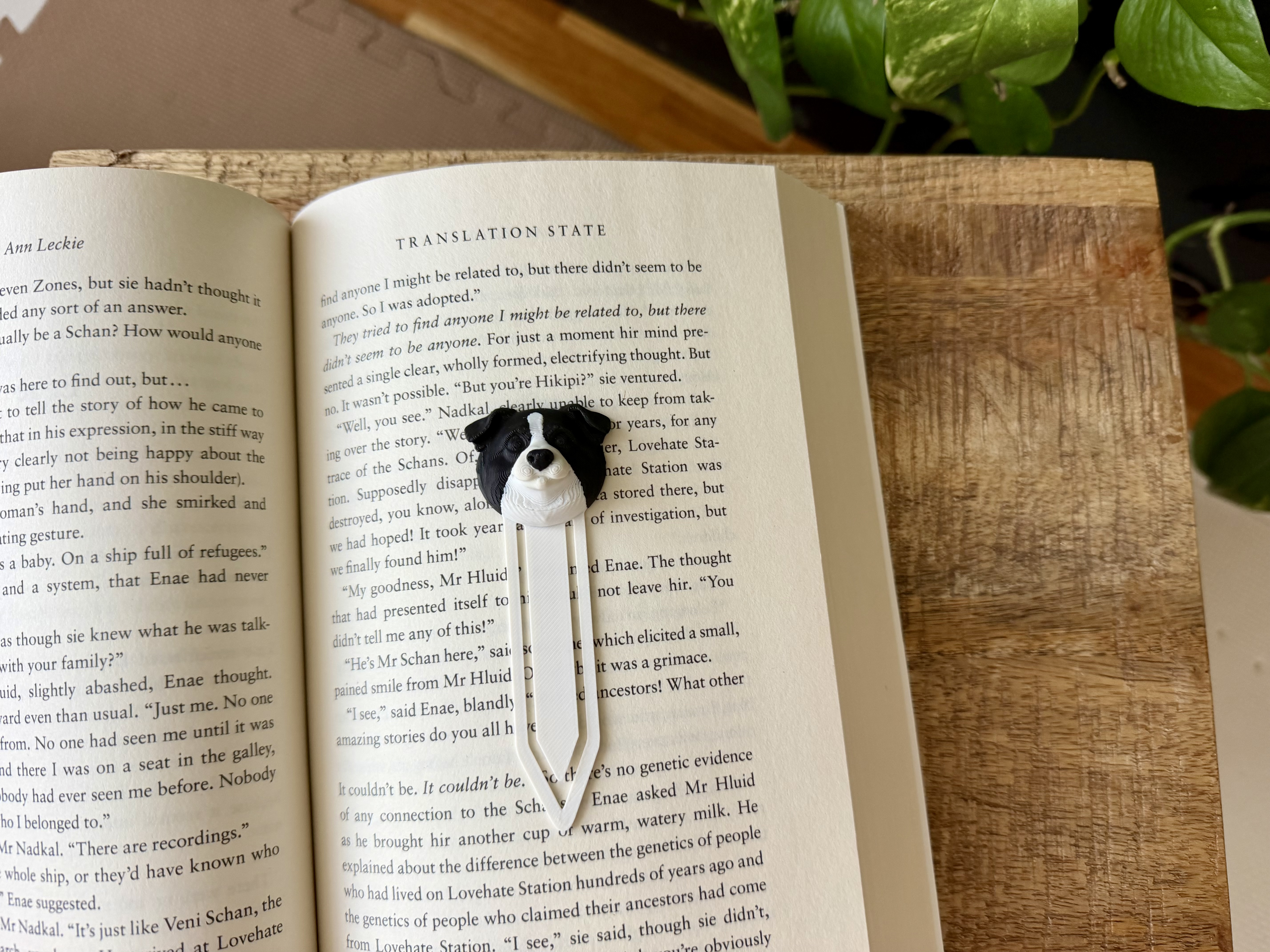 Border collie bookmark