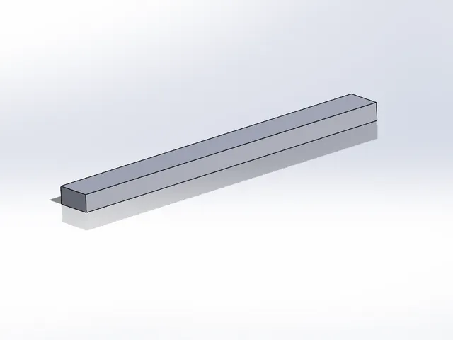 Super Simple Material Test Bar Beam 120x12x6