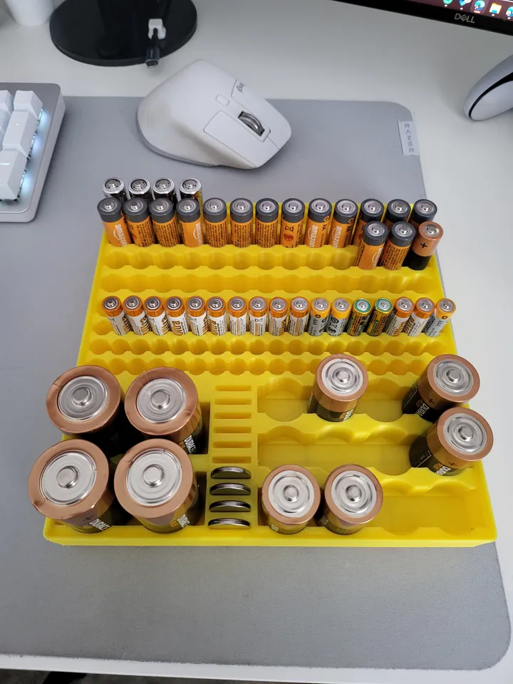 Gridfinity (Griddex) - Battery Bucket by Griddex | Download free STL ...