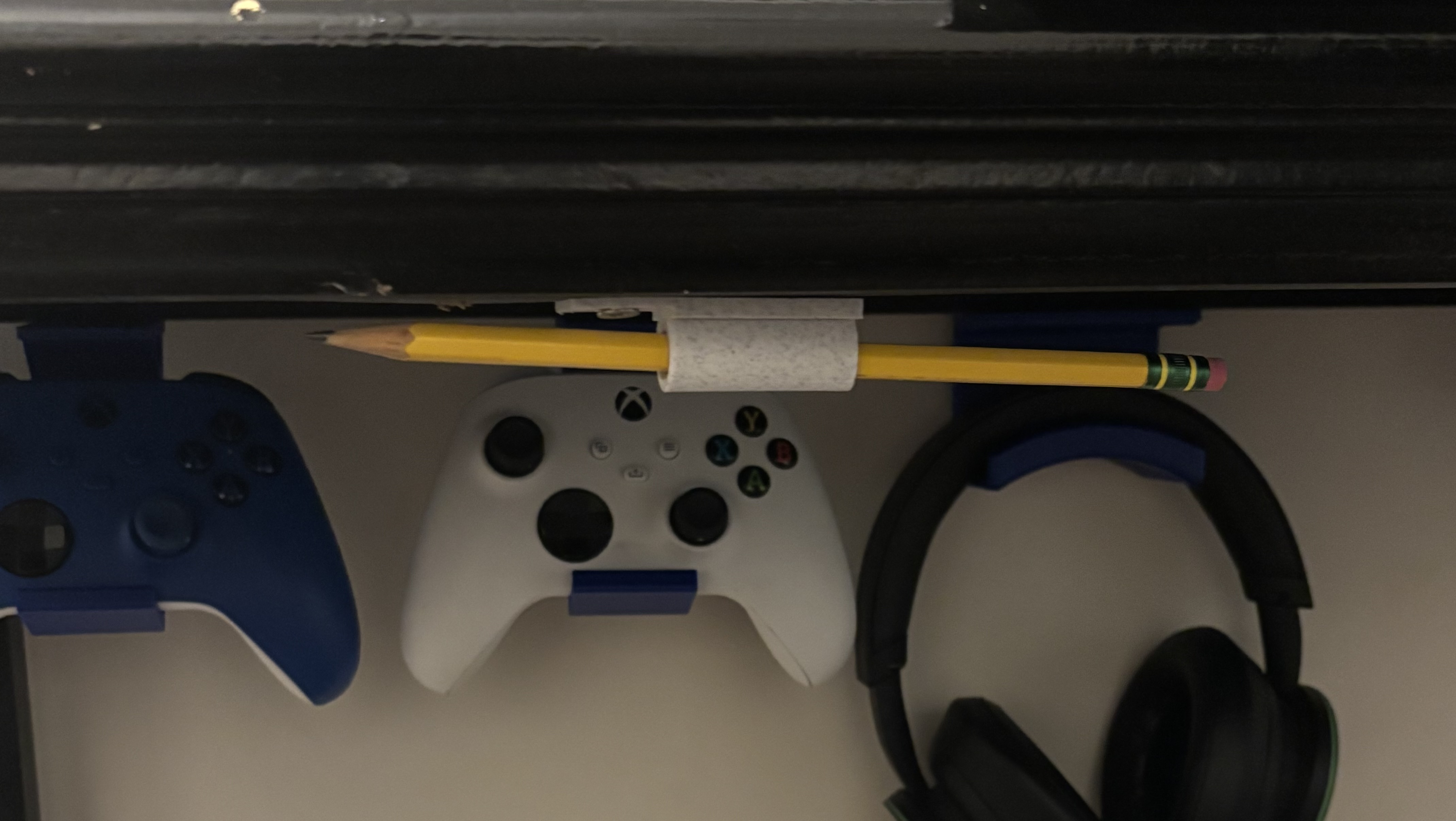 under desk pencil holder