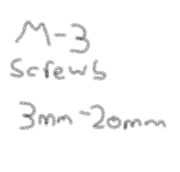 M3 Screw Collection (3mm - 20mm)