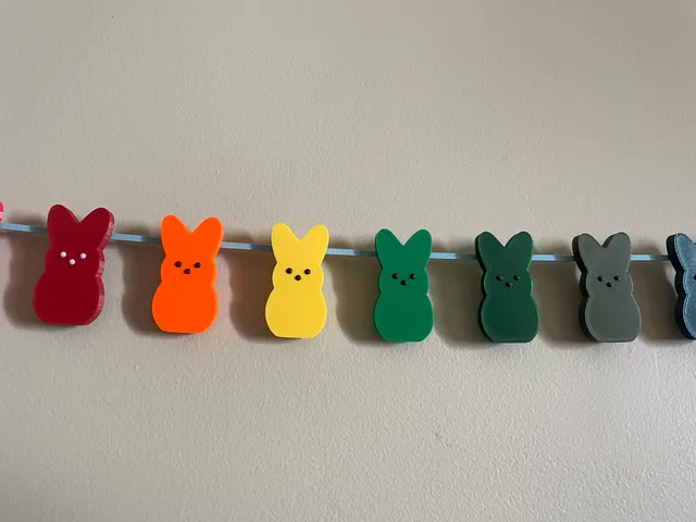 Easter Peeps Bunny Garland