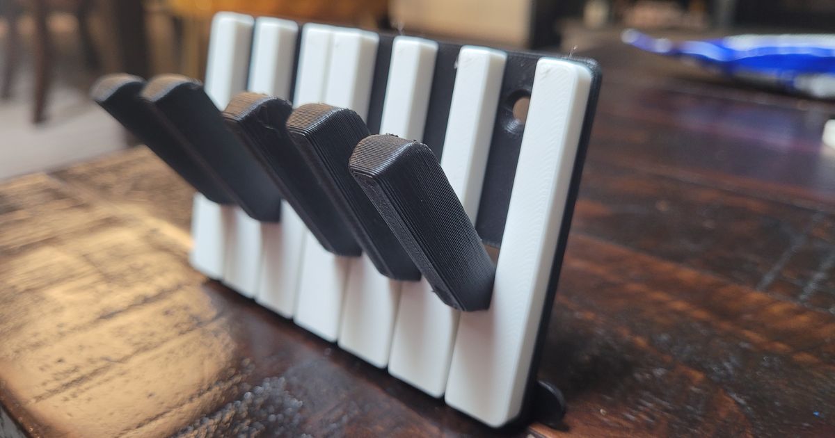 Piano Key Hook by Zaiquiri Download free STL model