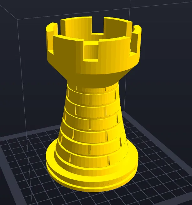 Rook (Chess), 3D CAD Model Library