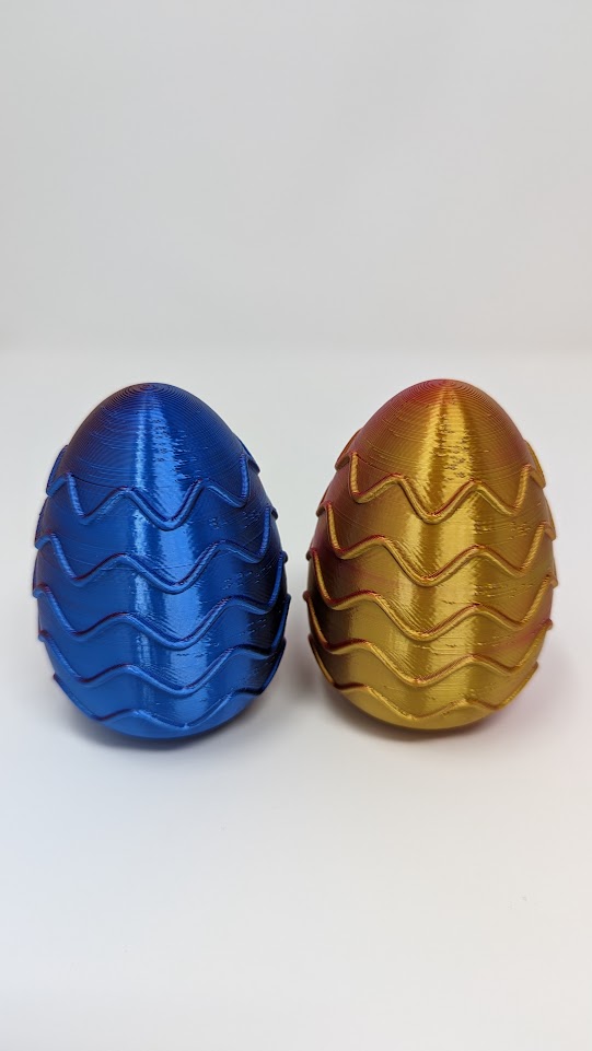 Miniatura 5 do modelo 3D Easter Egg with Wavy Decorations
