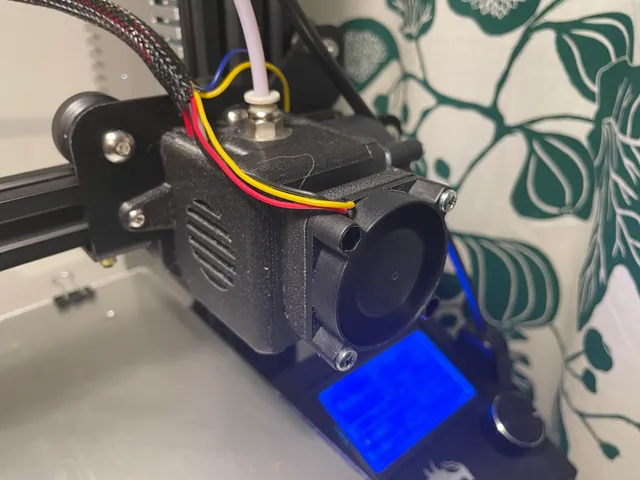 E3D v6 Hotend 40x40mm Fan Shroud