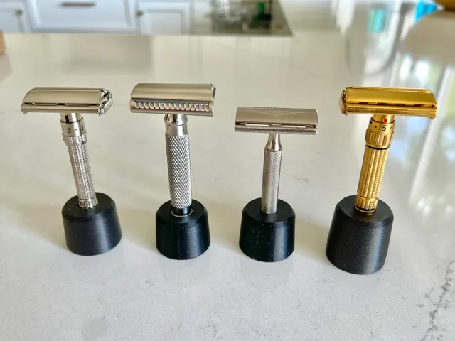 Inkwell-Style Razor Stands