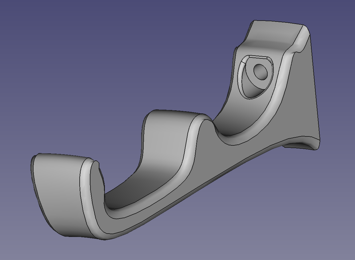 Yet another ugly headphones hook (with cord nook)