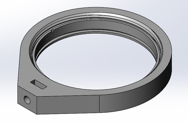 Lens Holder 75mm diameter by Steven Troy Download free STL model