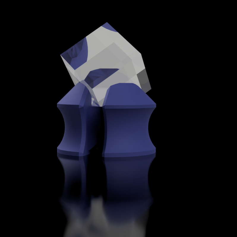 Miniatura 2 do modelo 3D Cube Display Stand