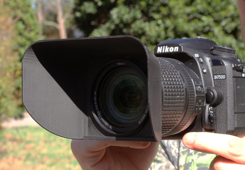 Nikon deep lenshood HB-32 by WadingInPhoto | Download free STL model ...