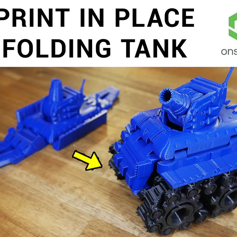 Print in place tank body (FAB365 style) by TeachingTech