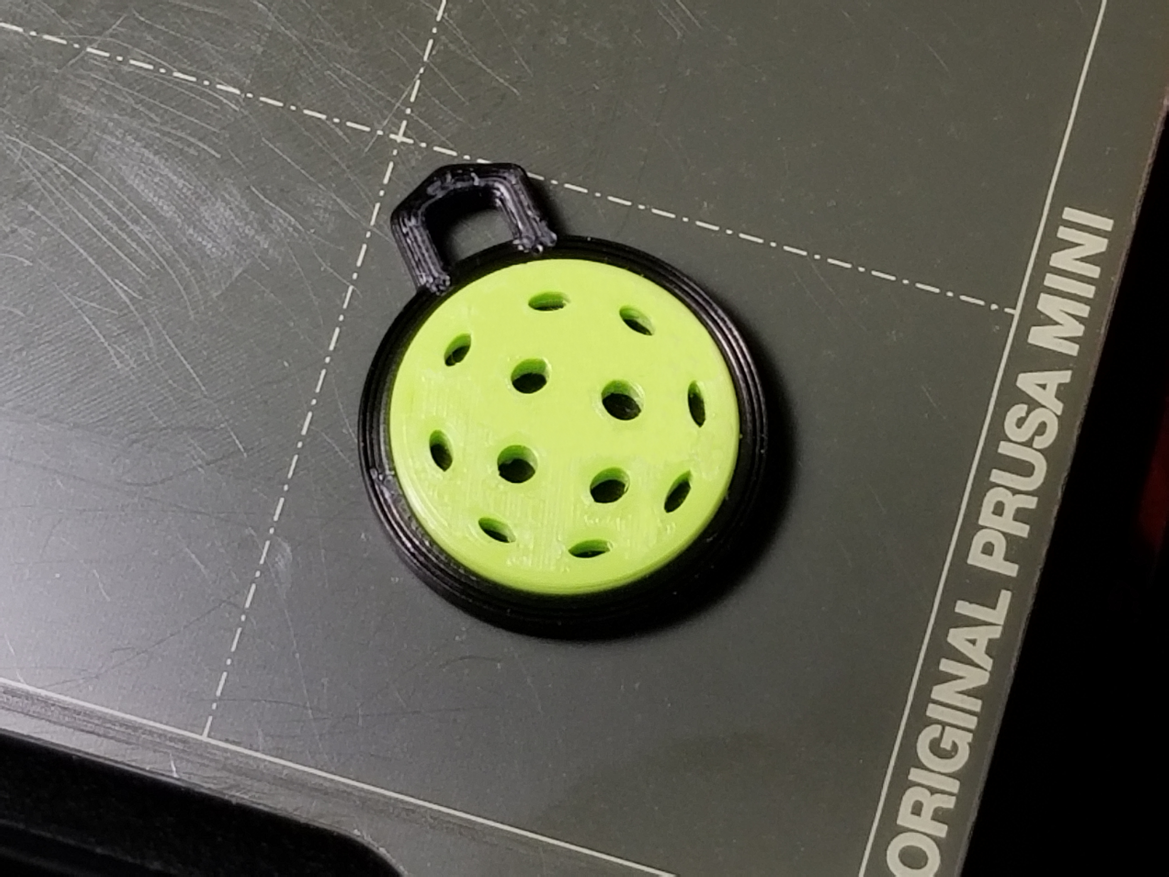 Pickleball Keychain/Bag Trinket, Version 2
