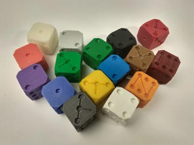 Clibration cube dice xyz