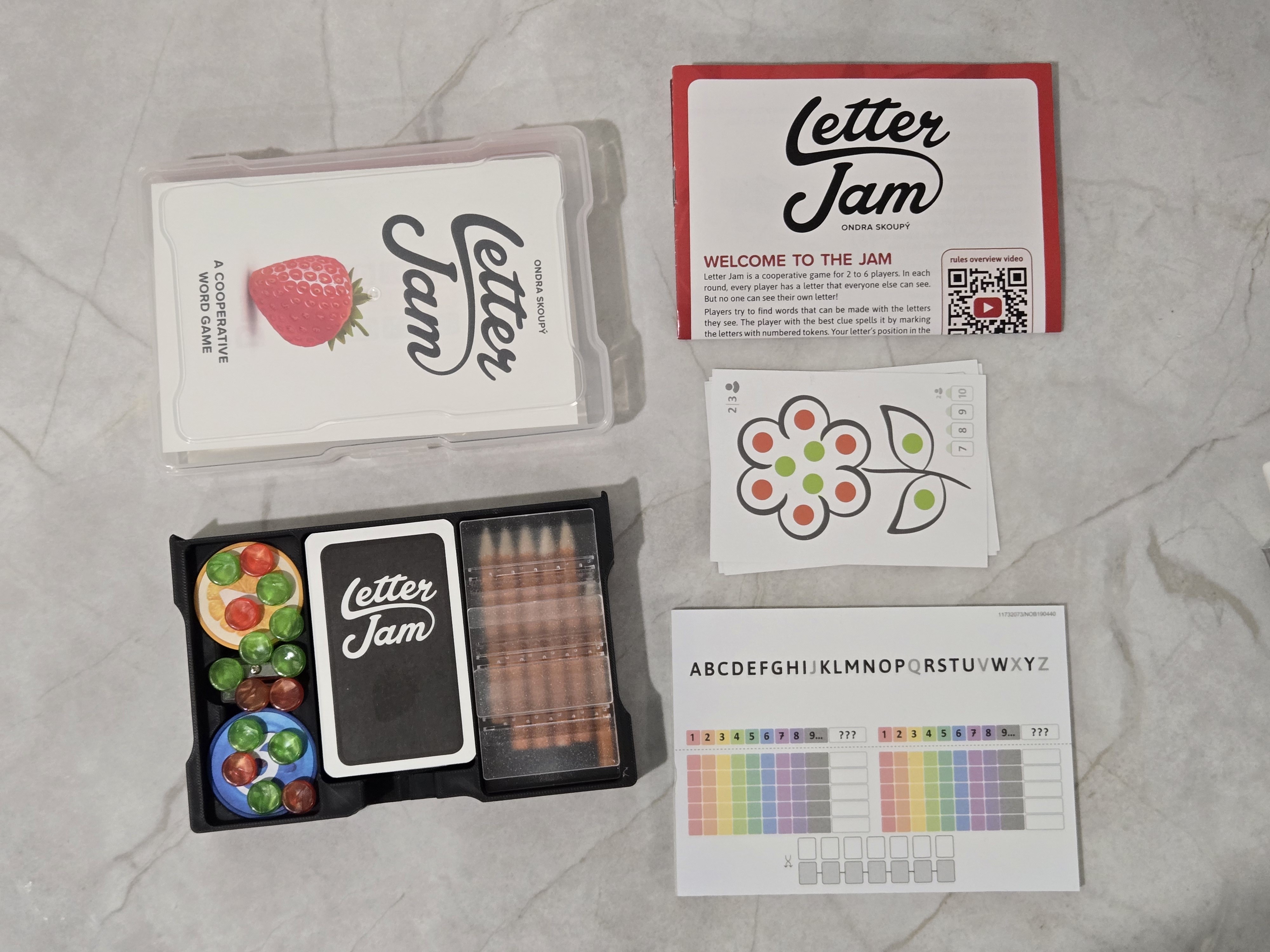 Letter Jam Board Game - Photo Caddy Insert