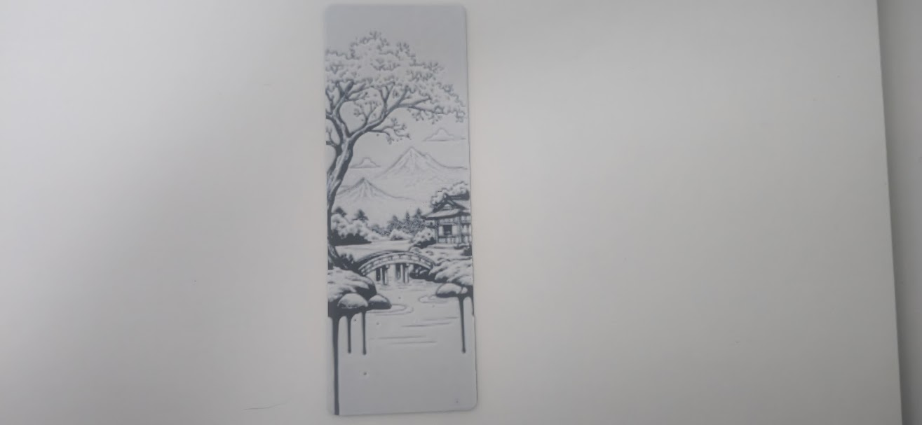 Cherry Blossom Fuji Bridge Zen Bookmark