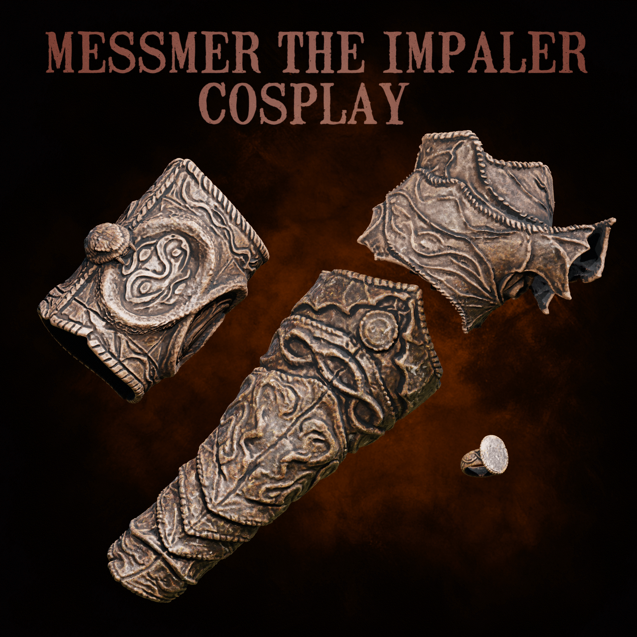 MESSMER THE IMPALER arm armor life size cosplay - Elden Ring Shadow of the Erdtree Fan Art