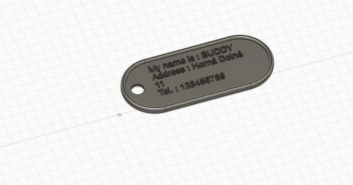 Dog Tag by konusik_m Download free STL model