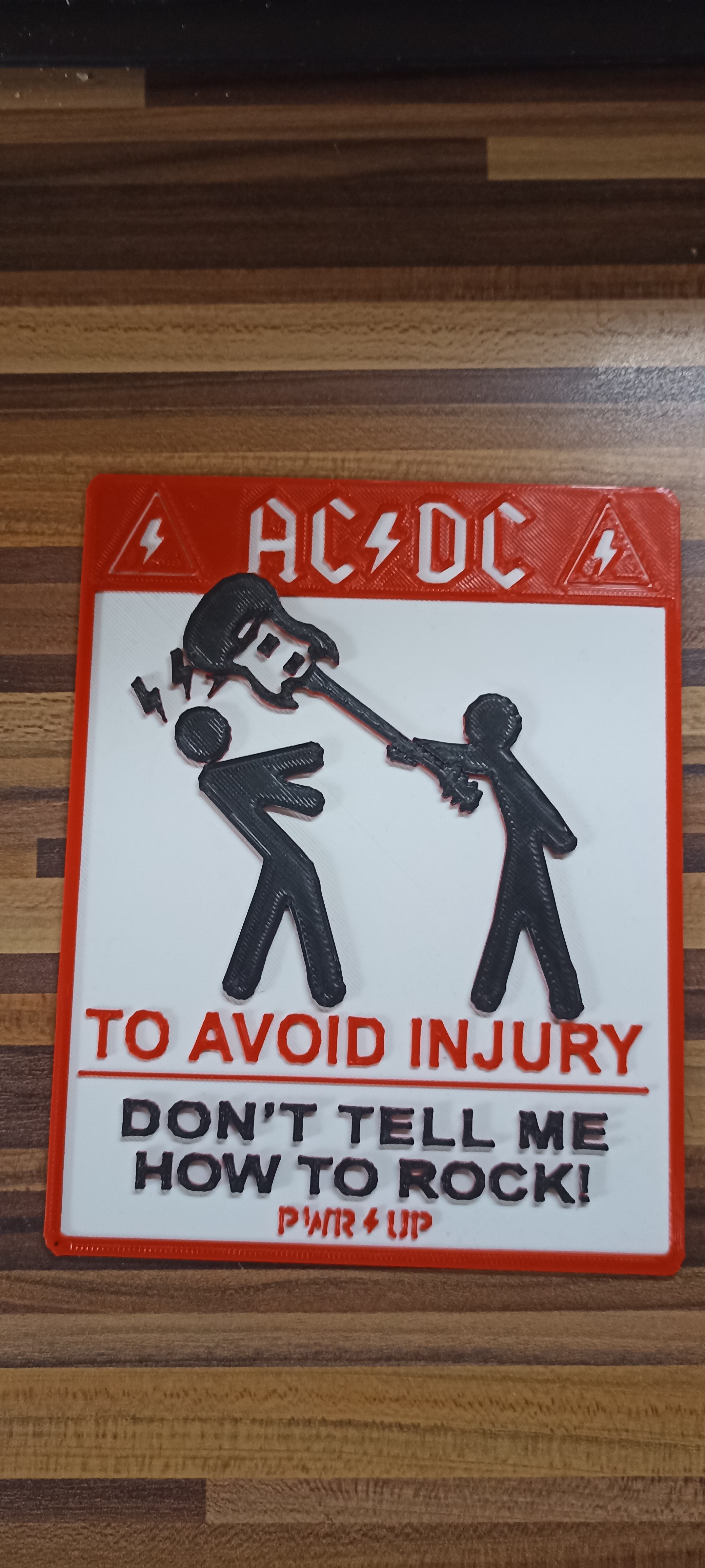 AC/DC Notice table by Maraktos | Download free STL model | Printables.com