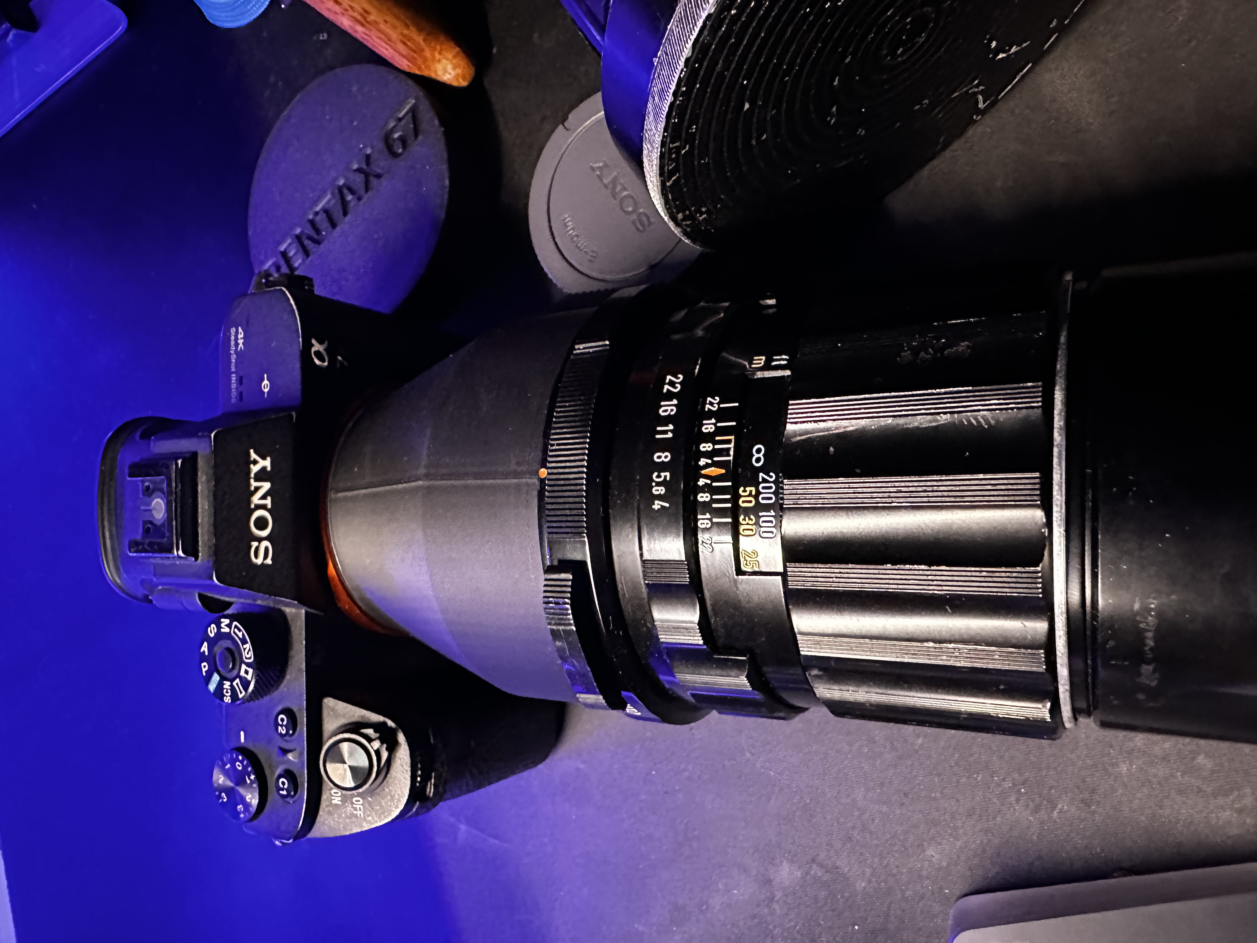 Sony E to Pentax 67 adapter