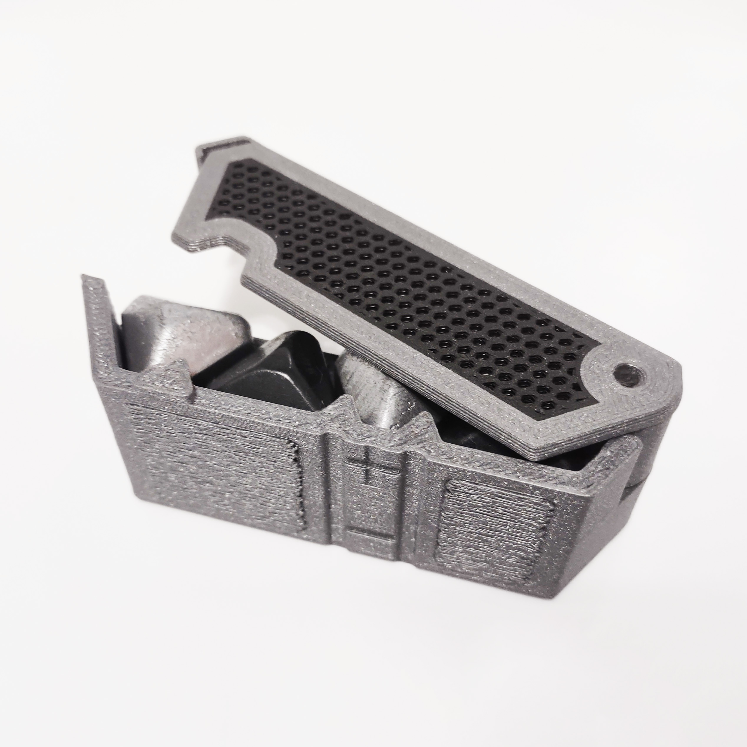 D3 FATE/FUDGE dice set with enclosure by thelaguna Download free STL