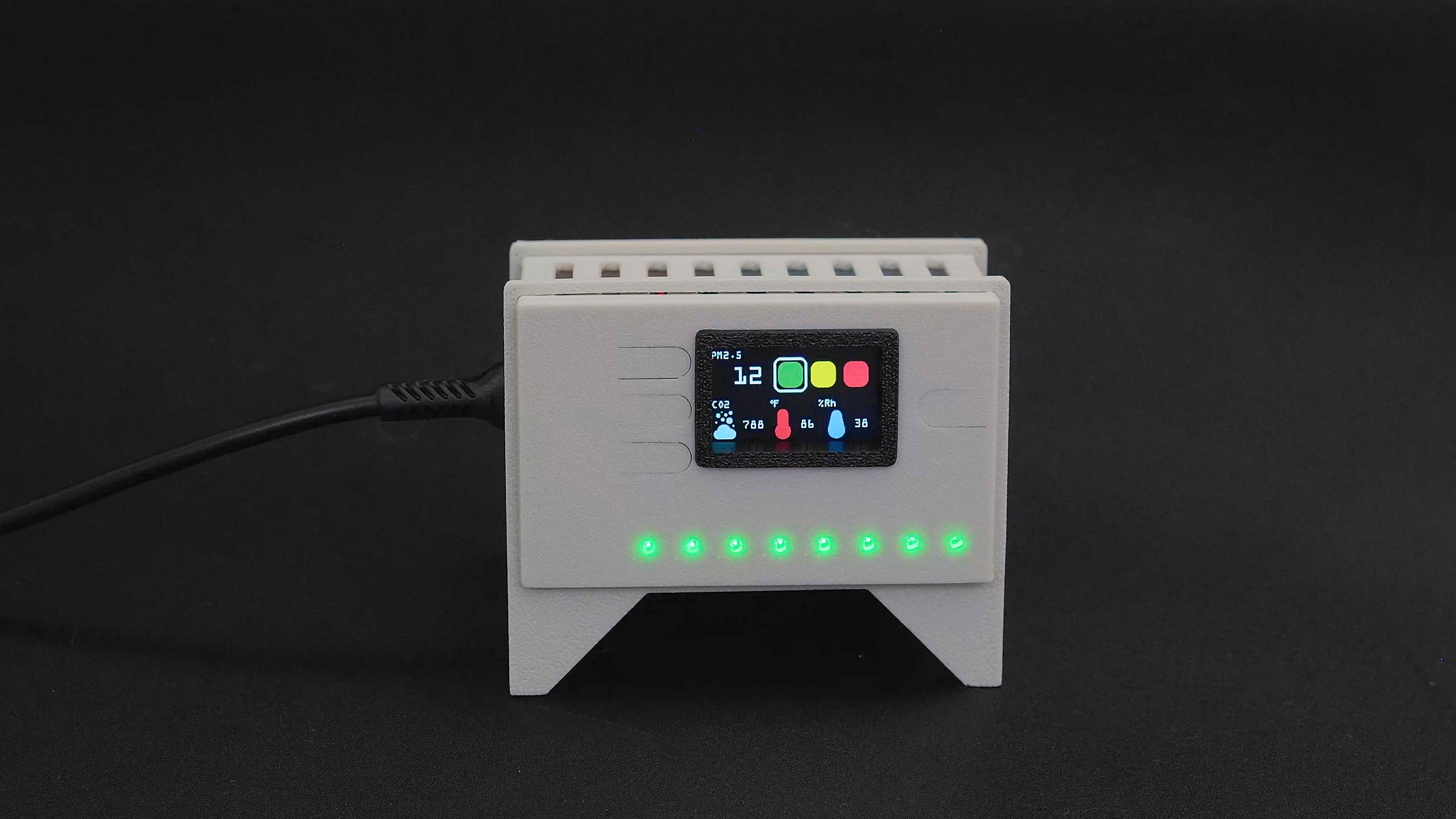 Air Quality Monitor - AQI PMSA by Adafruit | Download free STL model ...