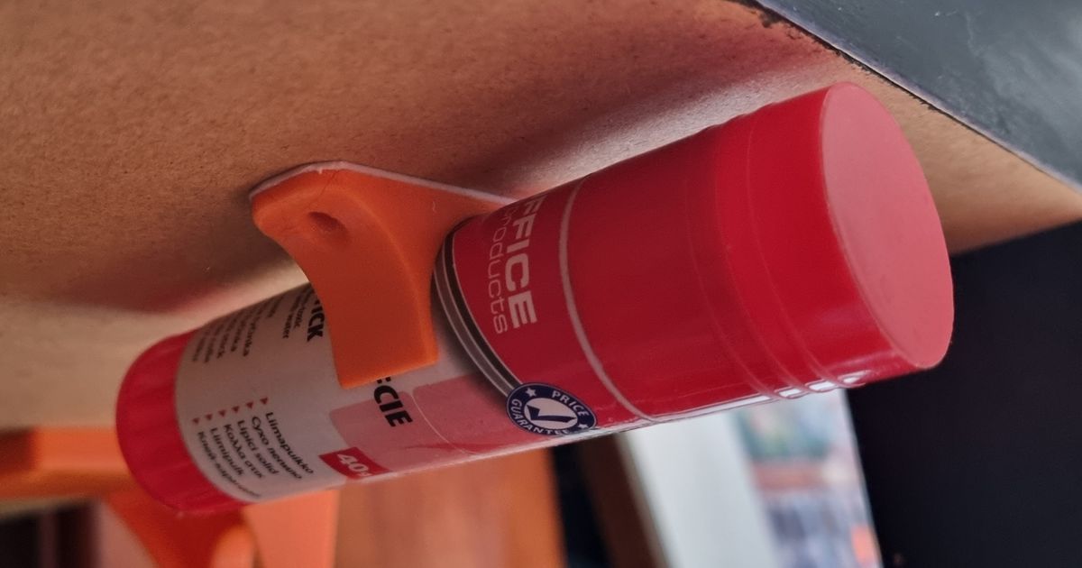 Glue stick holder/clip by mac310 Download free STL model
