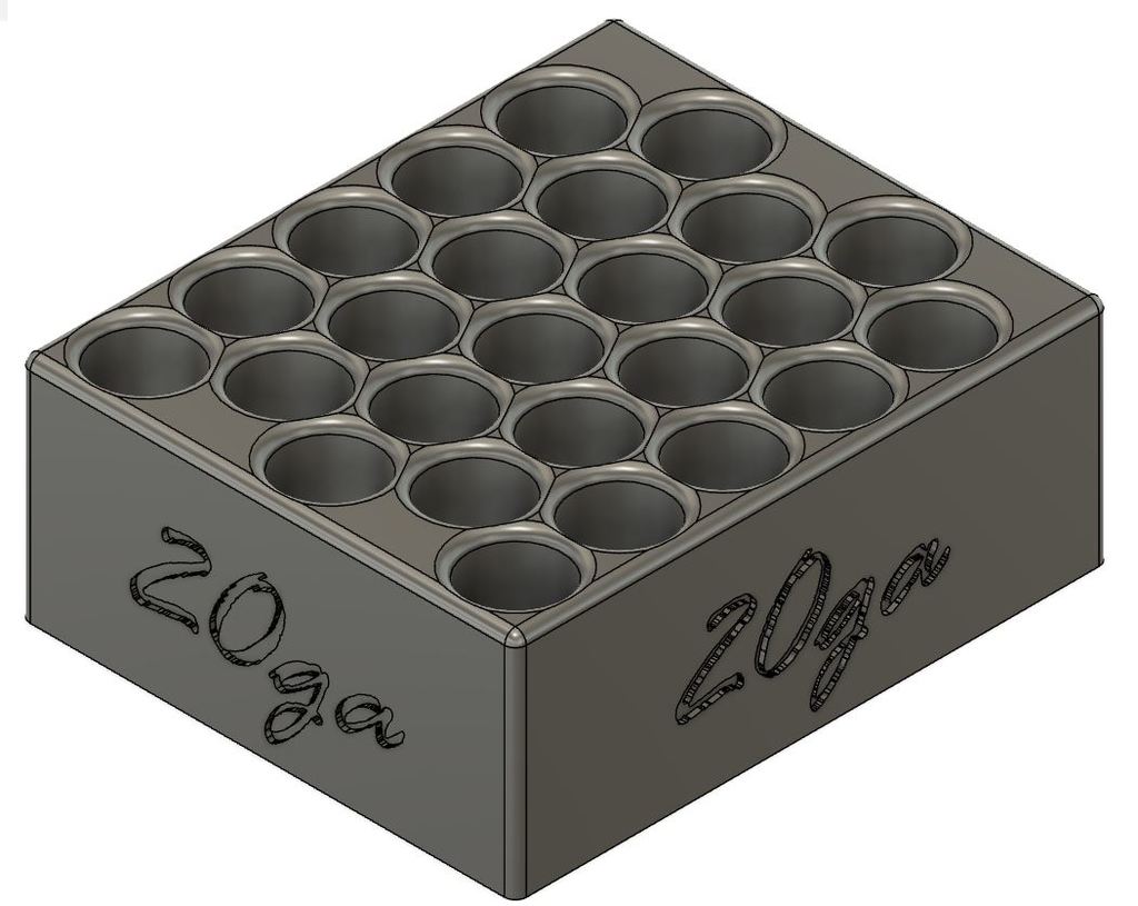 20 Gauge Shell Holder by Scott Doucet Download free STL model