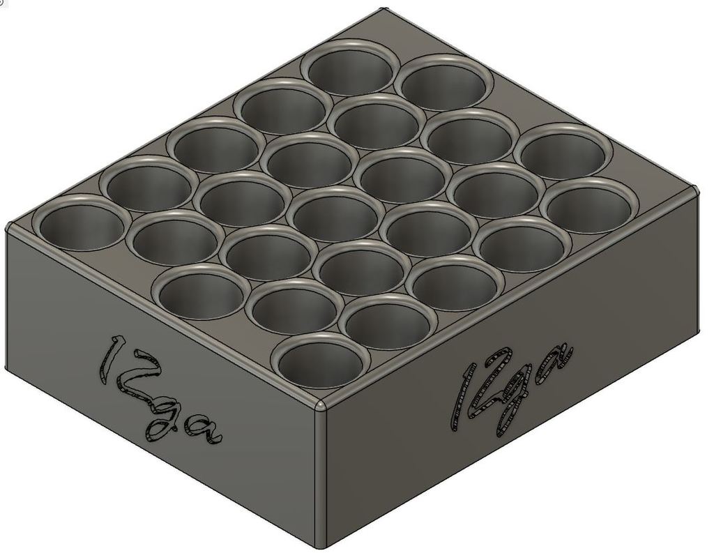 Miniatura 2 do modelo 3D 12 Gauge Shell Holder