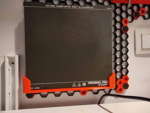 Honeycomb Prusa Steel Sheet Holder